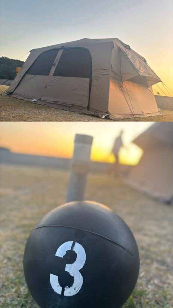 あずみキャンプ写真-テントサイト