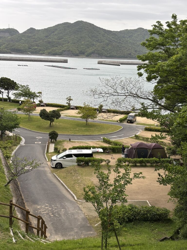休暇村南淡路キャンプ場の全体写真
